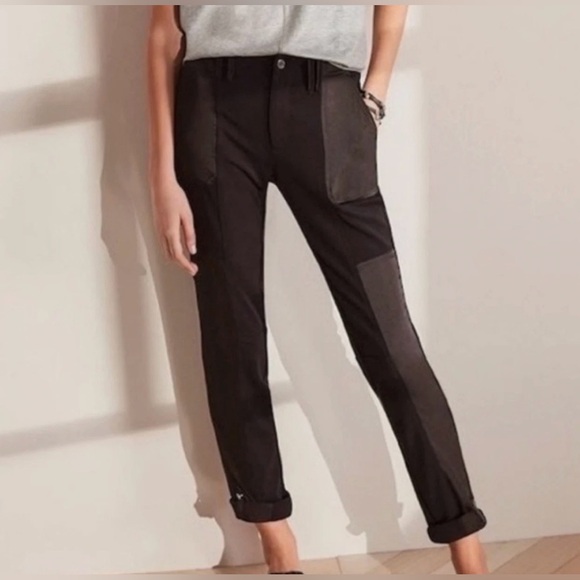 White House, black market, The straight crop size 12, gray utility pant satin - Picture 10 of 10